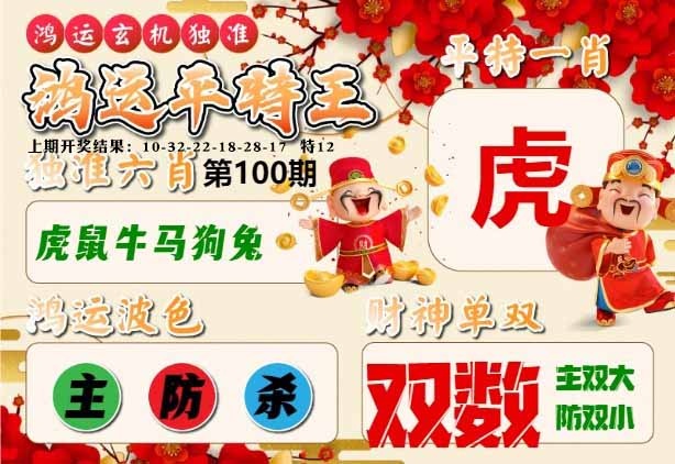 100期鸿运平特王[图]